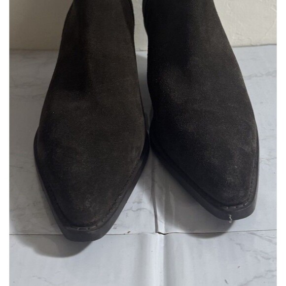 Y2K House of Harlow 1960 Brown  Suede Pointed Toe Booties Sz 8 BOHO Western - Picture 6 of 6